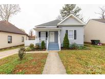 Gray house with white trim, steps, and porch at 139 Ebenezer Ave, Rock Hill, SC 29730