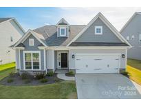 Gray two-story home with a two-car garage at 5014 Painswick Pl, Charlotte, NC 28215
