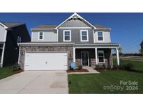 Two-story house with gray siding and stone accents at 2082 Van Buren Rd, Sherrills Ford, NC 28673