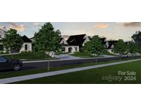 Luxury homes with attached garages and landscaping at 519 Winding Way # 5, Belmont, NC 28012