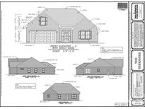 House plan showcasing front, side, and rear elevations, including a bonus room at 1128 Piper Meadows Dr, Waxhaw, NC 28173