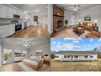 Modern kitchen featuring stainless steel appliances and granite countertops at 4759 Mel Nunnery Rd, Fort Lawn, SC 29714