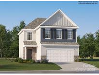 Two-story home with a neutral color scheme and a two-car garage at 1811 Otter Perch Ln, Fort Mill, SC 29715