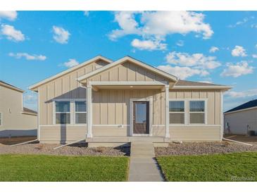 Charming single story home with front porch at 2985 Oxley St, Strasburg, CO 80136