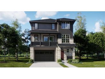 Stunning two-story home with a modern design and attached garage at 6717 E 149Th Ave, Thornton, CO 80602