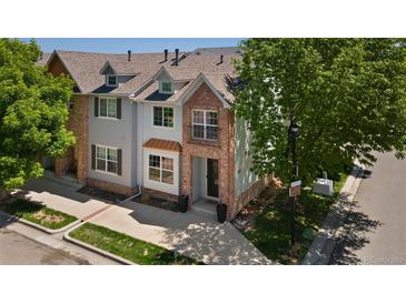 Aerial view of townhome and surrounding neighborhood at 1234 S Emery St # H, Longmont, CO 80501