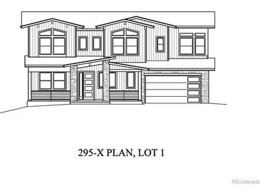 Exterior elevation of a two-story home, highlighting its architectural style and curb appeal at 19699 W 57Th Pl, Golden, CO 80403