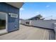 Spacious rooftop deck with built-in fireplace and city views at 3425 W 16Th Ave, Denver, CO 80204