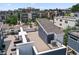 Aerial view of modern townhouses with private decks and city views at 3425 W 16Th Ave, Denver, CO 80204