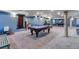 Finished basement with game tables, including a pool table at 10364 Carriage Club Dr, Lone Tree, CO 80124