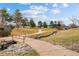 Park with walking path and small bridge at 4109 S Acoma St, Englewood, CO 80110