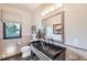 Modern bathroom with floating vanity and updated fixtures at 11364 Birolli Pl, Littleton, CO 80125