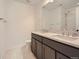 Double vanity bathroom with modern fixtures and shower at 27431 E 10Th Dr, Aurora, CO 80018