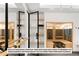 Relax in this home's private wellness area with sauna and barre at 5061 Moss Pl, Golden, CO 80403
