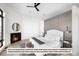 Relaxing main bedroom with fireplace and plenty of natural light at 5061 Moss Pl, Golden, CO 80403