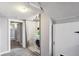 Unfinished basement laundry area with washer and dryer hookups at 1538 Oneida St, Denver, CO 80220