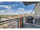 Balcony with grill and city views at 2020 Arapahoe St # 950, Denver, CO 80205