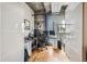 Home office with hardwood floors and window views at 2020 Arapahoe St # 950, Denver, CO 80205