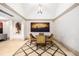 Elegant lobby with seating area and city artwork at 1560 Blake St # 810, Denver, CO 80202