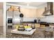 Granite kitchen counter with stylish decor, overlooking the kitchen at 1560 Blake St # 810, Denver, CO 80202