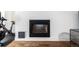 Modern fireplace with simple design and neutral tones at 1560 Blake St # 810, Denver, CO 80202