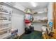 Storage room with shelving and ample space for various items at 306 Andrea Cir, Parker, CO 80138