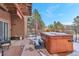 Enjoy the hot tub with mountain views in the backyard at 333 Buena Vista Ave, Palmer Lake, CO 80133