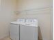 Laundry room with washer, dryer and shelving at 7353 Norfolk Pl, Castle Pines, CO 80108