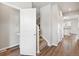 Clean and modern staircase leading to the upper level at 7203 Dolores Ave, Frederick, CO 80530