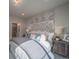 Comfortable bedroom with a plush bed, stylish accents, and an ensuite bathroom at 5176 N Quemoy Ct, Aurora, CO 80019