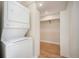 Convenient laundry room with stackable washer and dryer at 6983 W 68Th Ave, Arvada, CO 80003