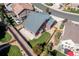Aerial view of house and backyard, showcasing landscaping at 1178 Freedom Way, Castle Rock, CO 80109