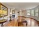 Spacious living room with hardwood floors and fireplace at 12000 W 29Th Pl, Wheat Ridge, CO 80215