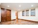 Spacious basement with stained concrete floor and ample storage at 2435 S Milwaukee St, Denver, CO 80210