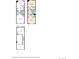 Two-story floor plan with three bedrooms and two baths at 12008 E Tennessee Dr, Aurora, CO 80012