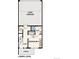 Lower level floor plan includes a 2-car garage, bedroom and bathroom at 461 Interlocken Blvd # 103, Broomfield, CO 80021