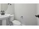 Clean and updated bathroom with white vanity and black fixtures at 461 Interlocken Blvd # 103, Broomfield, CO 80021