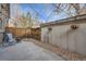 Cozy patio with fire pit and string lights at 2460 W Caithness Pl # 104, Denver, CO 80211