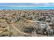 High-angle view of the house and surrounding neighborhood at 34 S Raleigh St, Denver, CO 80219