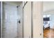 Updated bathroom with a large walk-in shower at 34 S Raleigh St, Denver, CO 80219