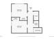 Basement floor plan boasts two bedrooms with closets, and a utility closet at 34 S Raleigh St, Denver, CO 80219