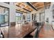 Open concept dining room with kitchen and living room access at 1082 W Meadow Rd, Evergreen, CO 80439