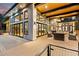 Spacious composite deck with built-in seating and a view at 1082 W Meadow Rd, Evergreen, CO 80439