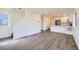 Bright living room with hardwood floors and open concept floor plan at 10291 E 62Nd Pl, Denver, CO 80238