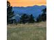 Mountain range landscape at sunset at 3001 Eagle Ridge Rd, Longmont, CO 80503