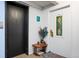 Building entry with elevator and stained glass door at 1350 Josephine St # 401, Denver, CO 80206