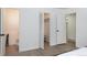 Bedroom with built-in closet and access to a full bathroom at 177 Wolff St, Denver, CO 80219