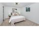 Basement bedroom with neutral decor and en-suite bathroom at 177 Wolff St, Denver, CO 80219