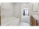 Bathroom with bathtub and view of bedroom at 5155 W Quincy Ave # E104, Denver, CO 80236