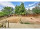 Large backyard with a fire pit and wooden fence at 19873 E Vassar Ave, Aurora, CO 80013